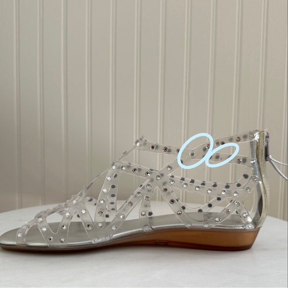 Stuart Weitzman Glogladius Clear Jelly Wedge - Picture 15 of 16